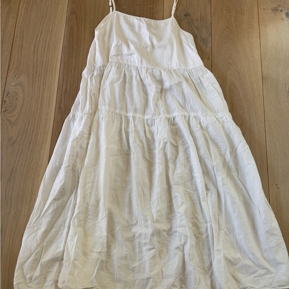 Enza Costa White Sleeveless Dress